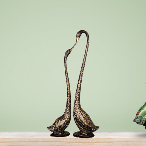 Brass Showpiece Duck Pair 6.38kg